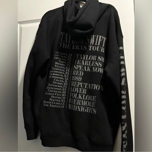 Taylor swift eras tour black hoodie